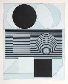 Ondho, OP Art Serigraph by Vasarely 1960