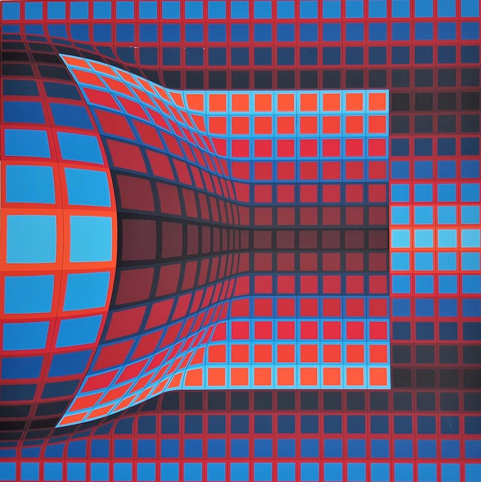 optical cube victor vasarely