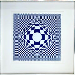 Vintage Original Vasarely "Vertigo", 1982