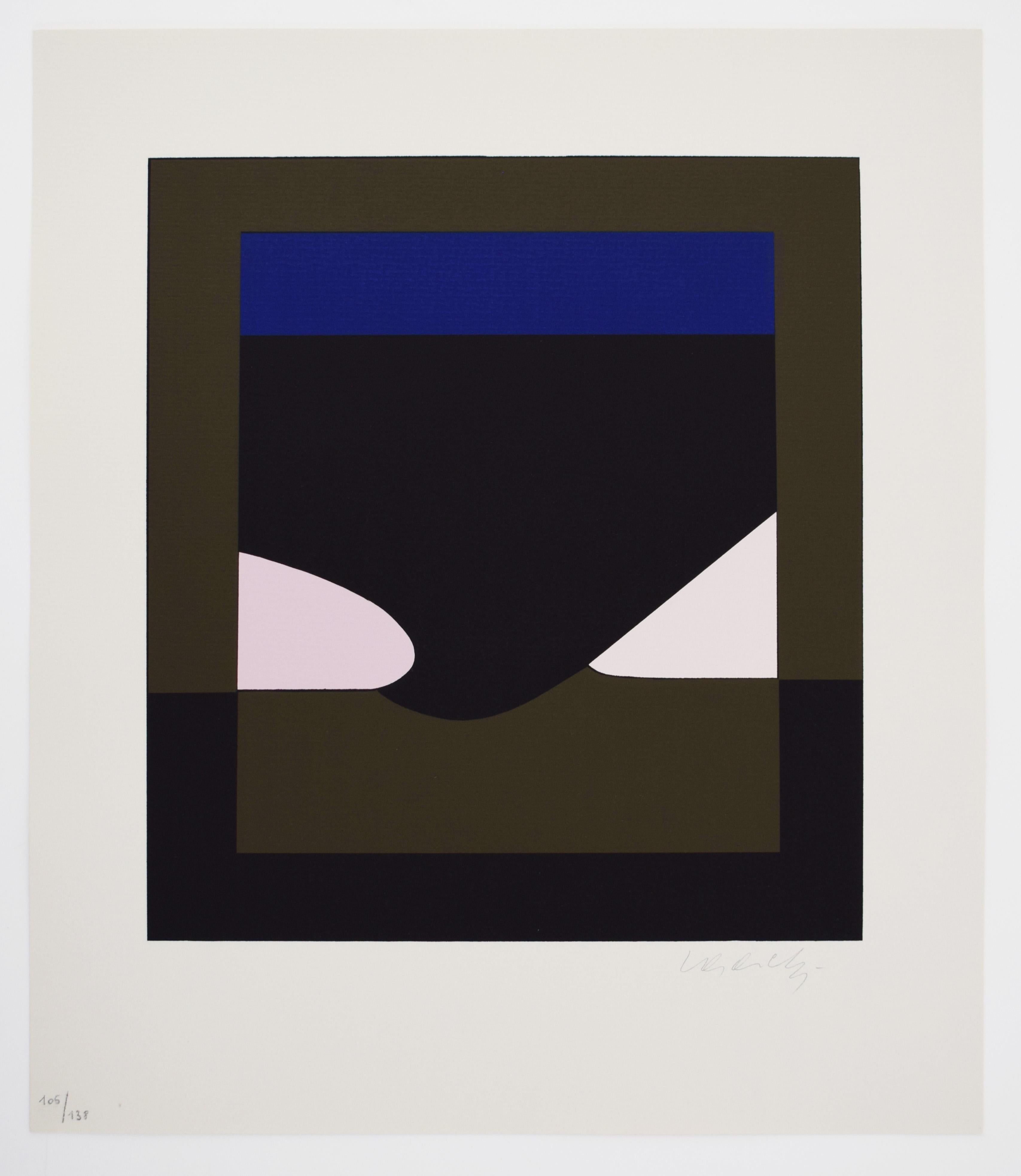 Orom (Denfert), from: The Discourse on Method - Op Art Illusion Hungarian - Print by Victor Vasarely