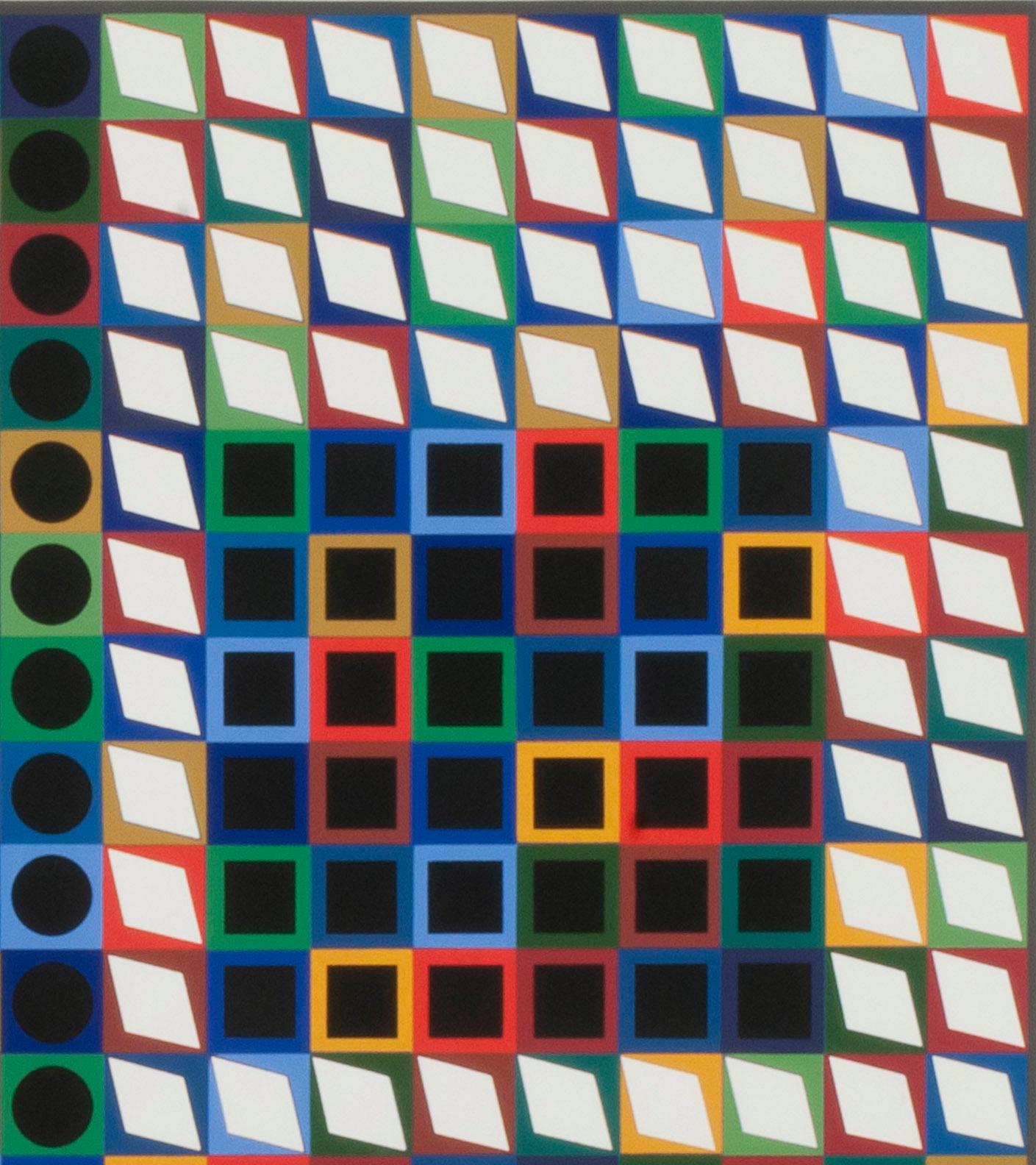 Our M.C.-2 - Op Art Print by Victor Vasarely