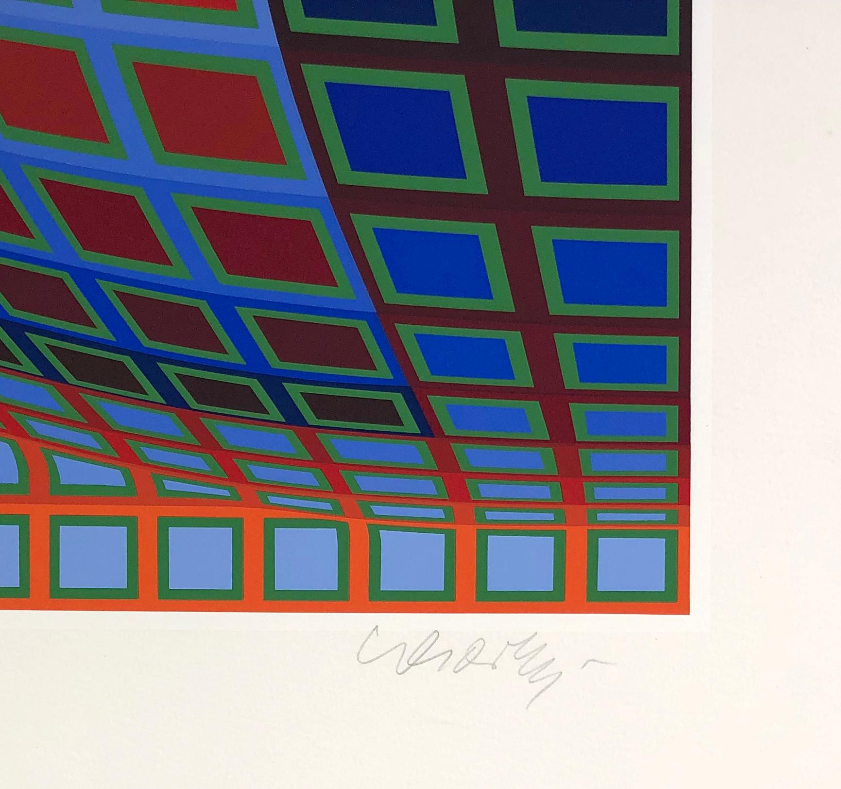 PAPILLON - Op Art Print by Victor Vasarely