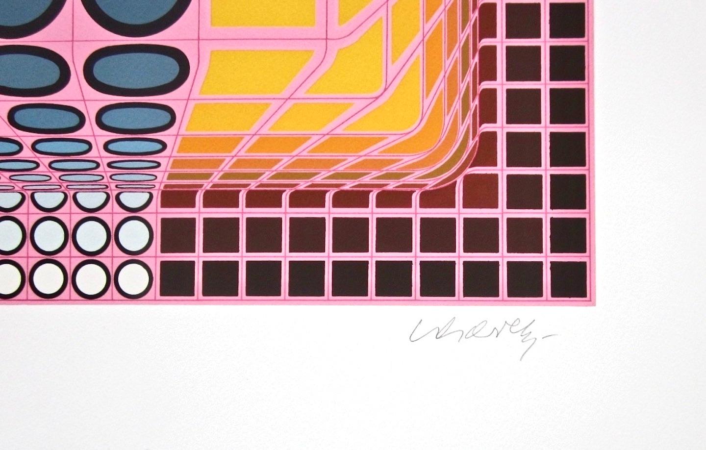 Pink Composition, Victor Vasarely For Sale 1