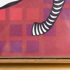 Deux Zebras - Srigraphie de V. Vasarely - 1987