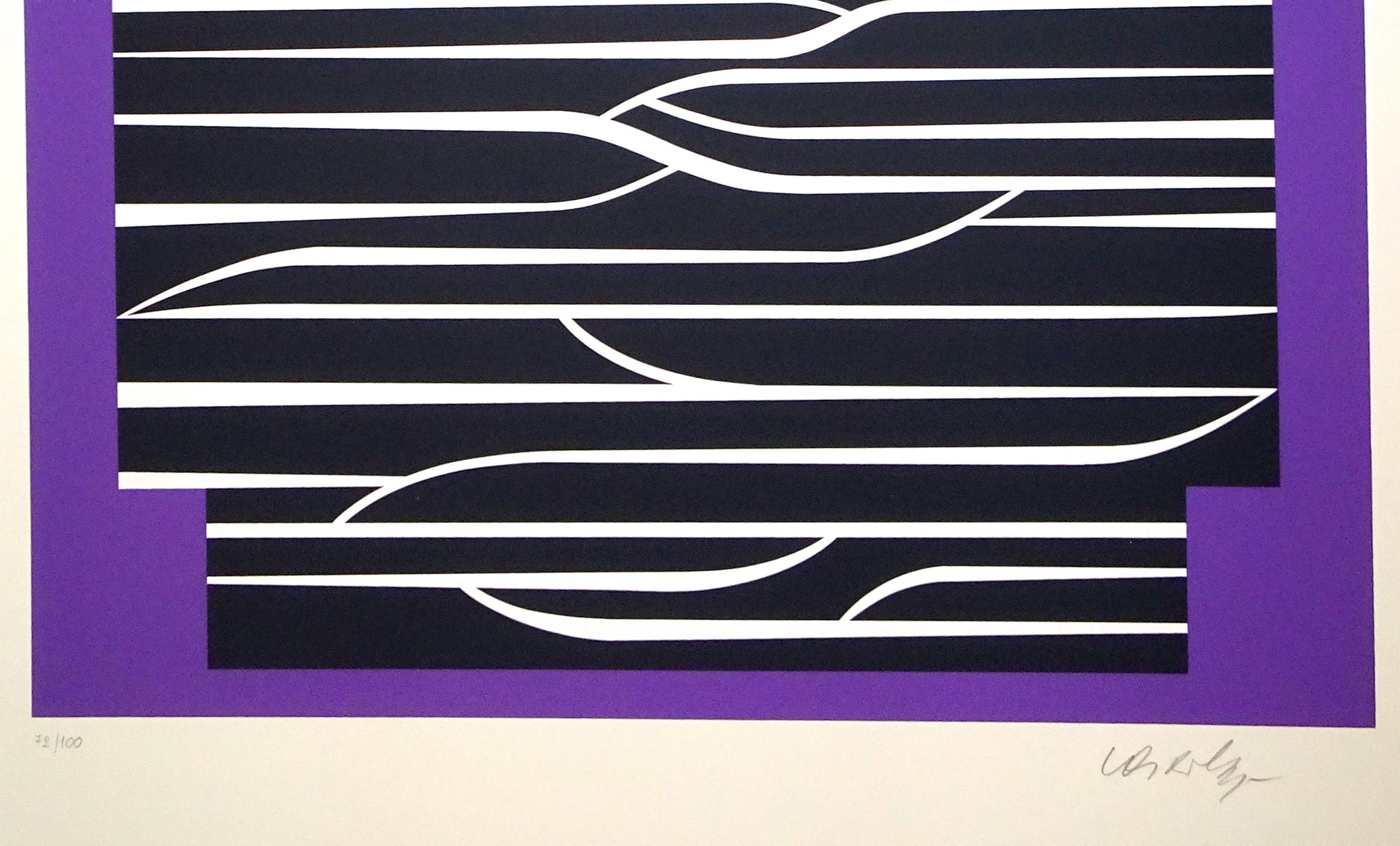 Purple Composition - 1980s - Victor Vasarely - Serigraph - Contemporary 2
