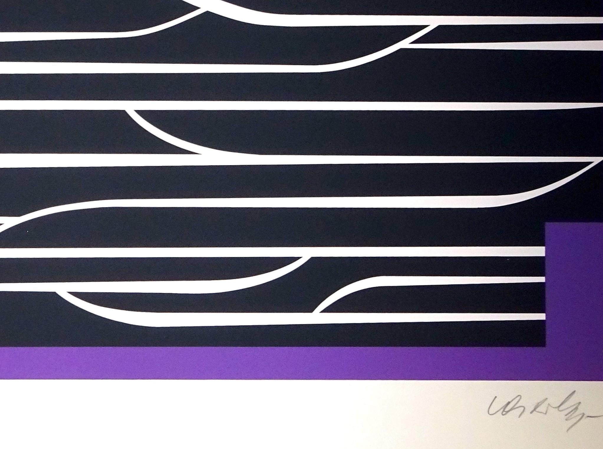 Purple Composition - 1980s - Victor Vasarely - Serigraph - Contemporary 4