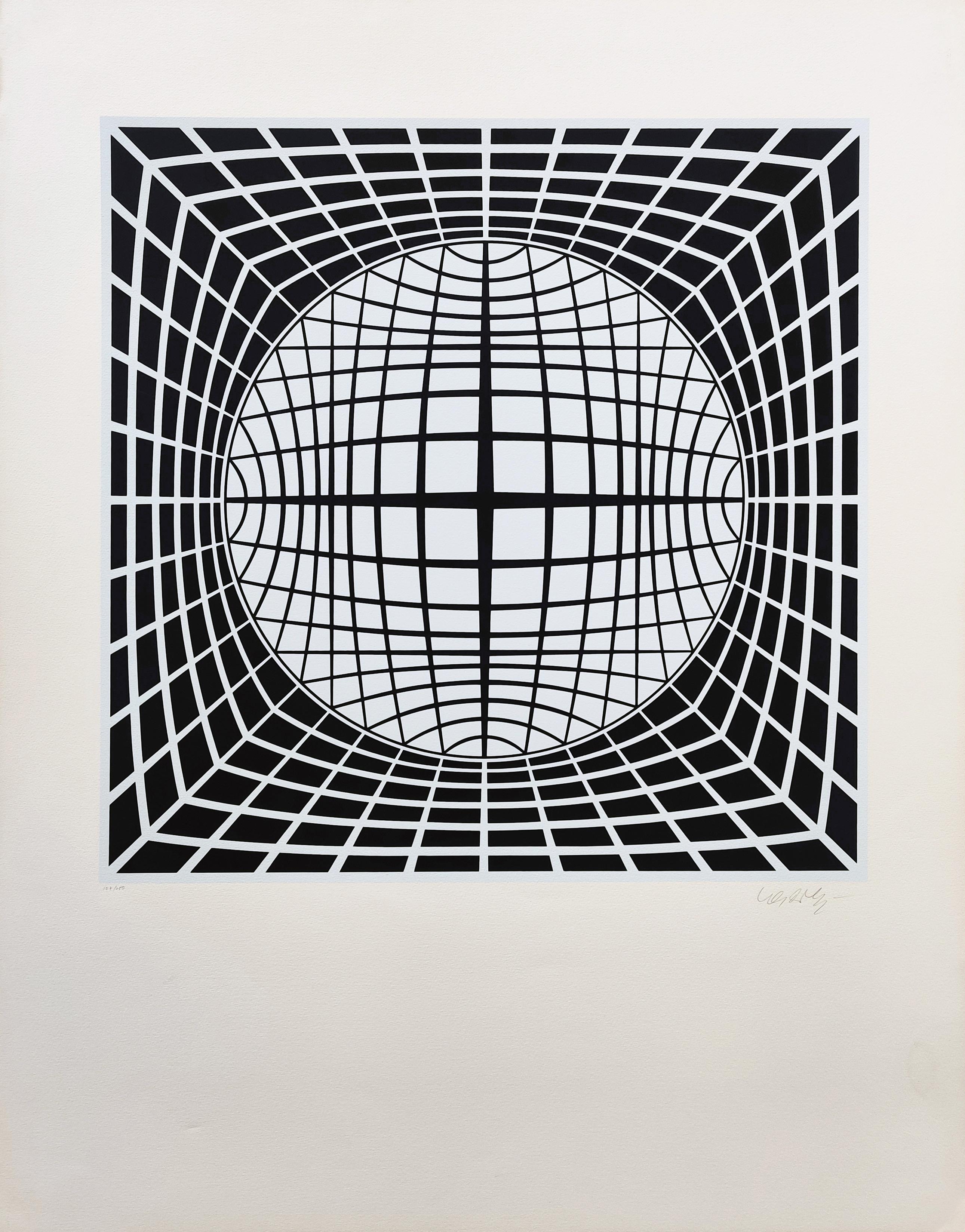 TER-UR - Print by Victor Vasarely