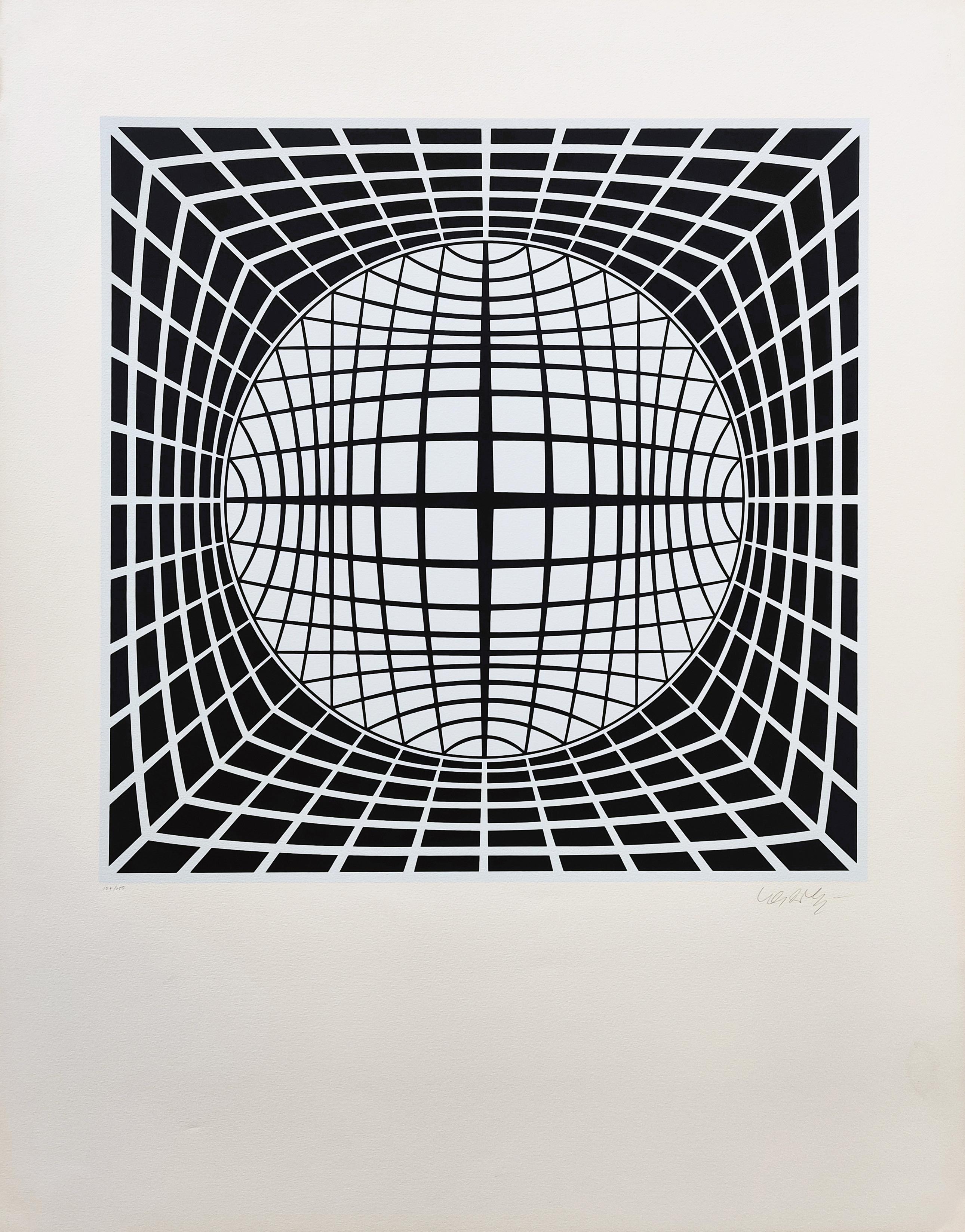 TER-UR - Print by Victor Vasarely