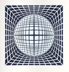 Ter-Ur, sérigraphie d'art OP par Vasarely