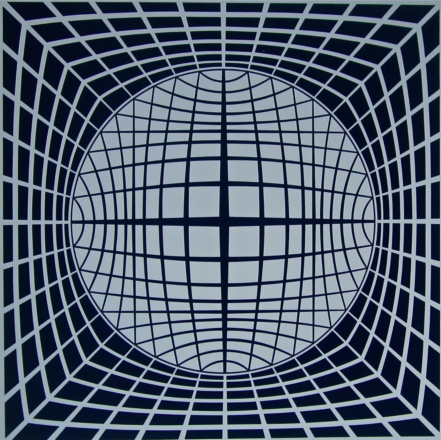 VICTOR VASARELY (1908-1997) Internationally recognized as one of the most important artists of the 20th century. He is the acknowledged leader of the Op Art movement, and his innovations in color and optical illusion have had a strong influence on