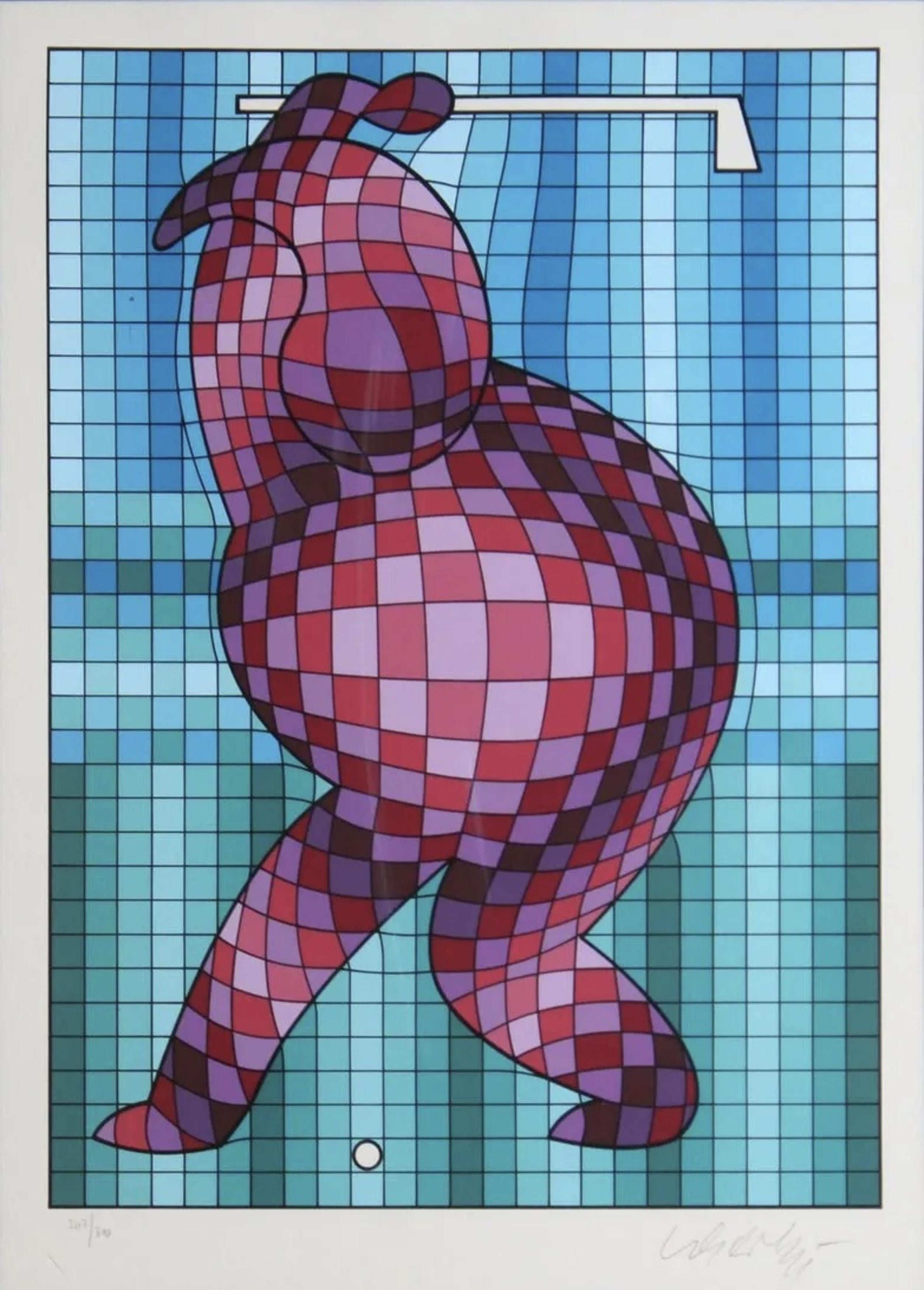 The Golfer - Print by Victor Vasarely