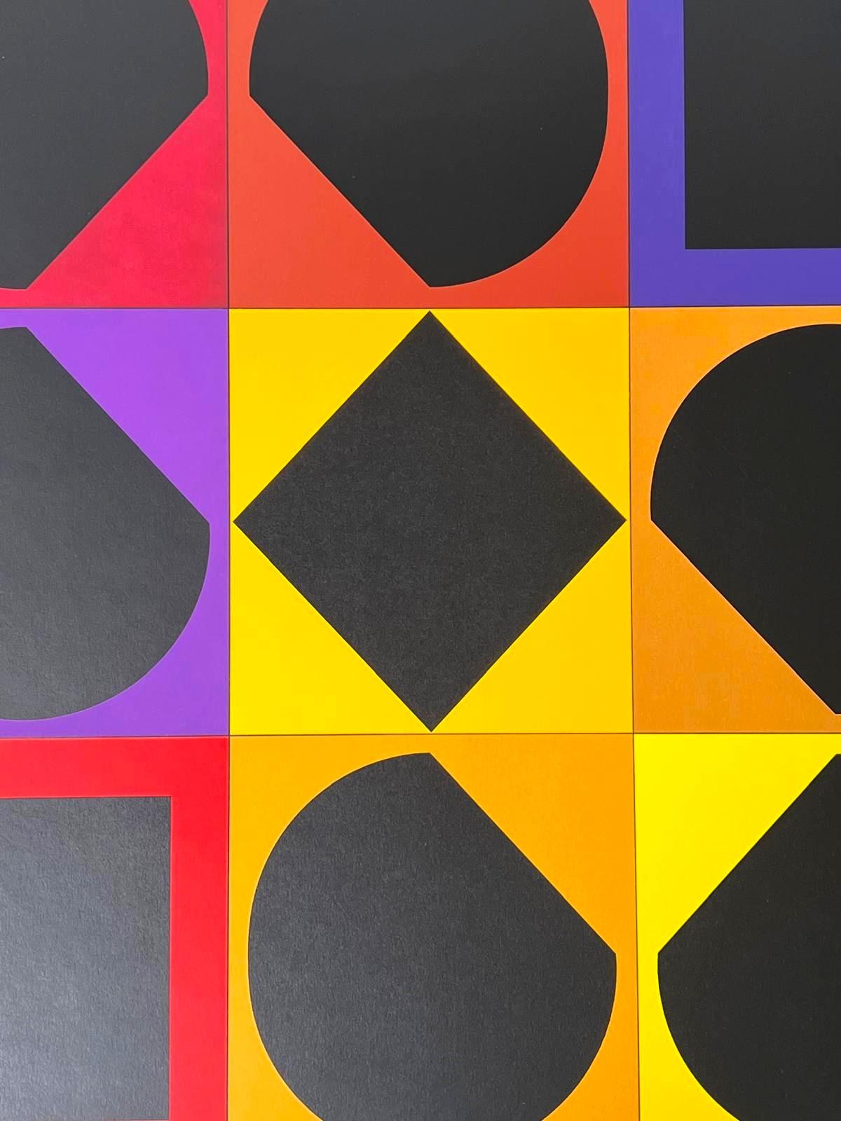Topaze - Abstract Print by Victor Vasarely