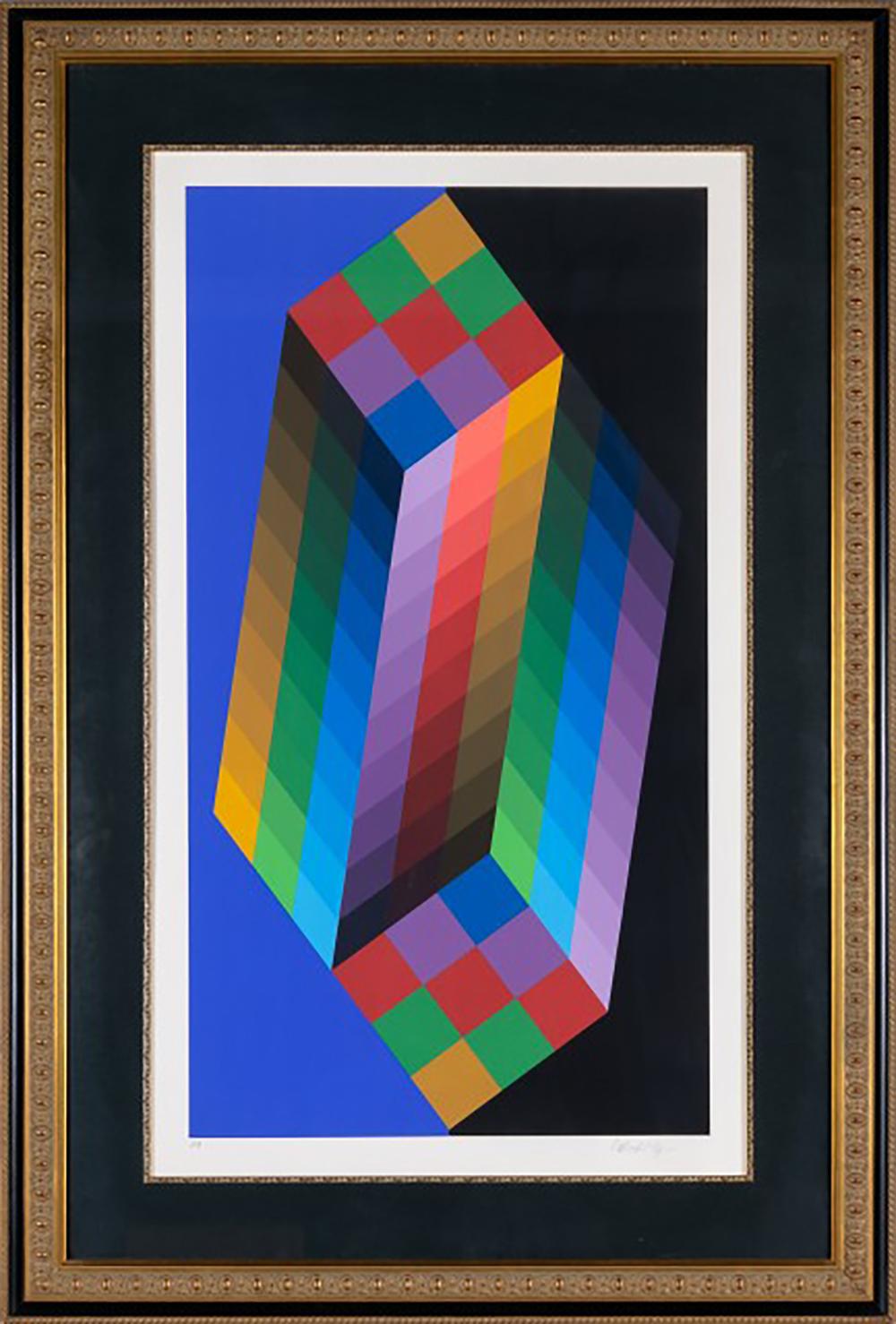 TORONY - Print by Victor Vasarely