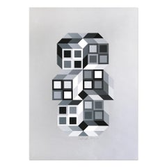 Tridim, Screenprint, 20th Century, Abstract Artist, Op-Art, Abstract Geometric