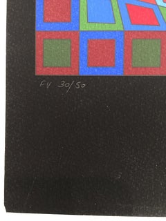 Untitled #4 (black w/ green square in center)