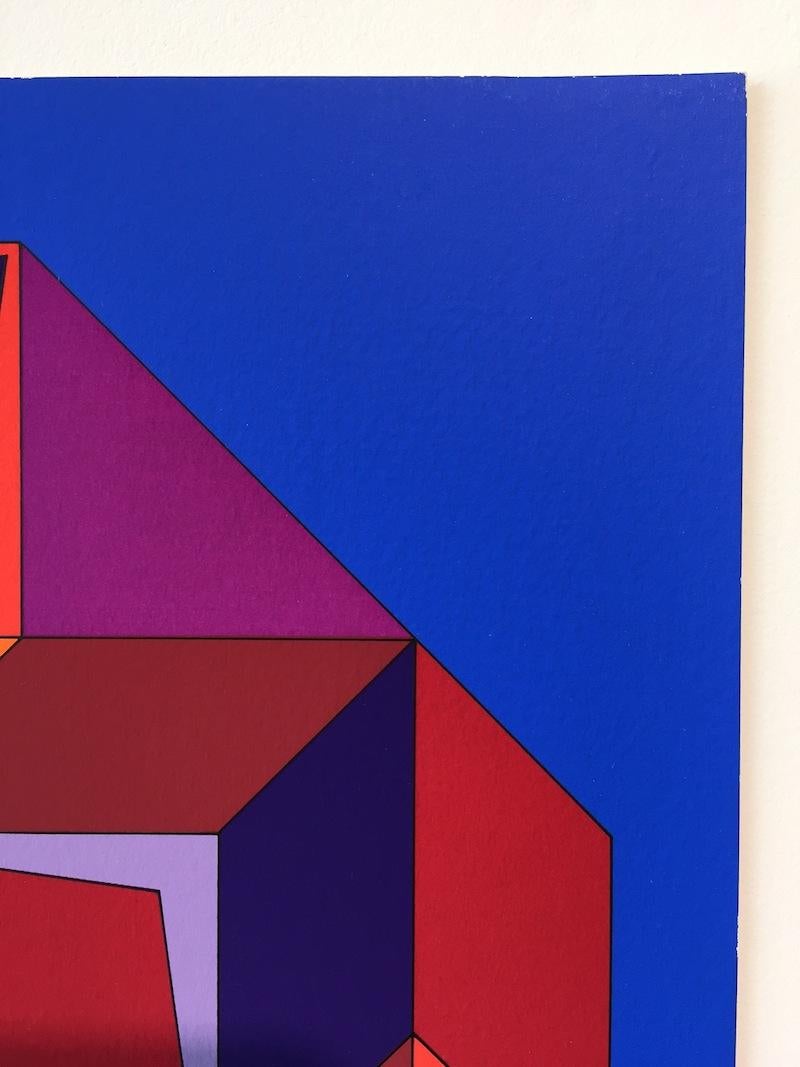INFORMATIONS TECHNIQUES

Victor Vasarely
Sans titre #7 (bleu, rouge et violet)		
Sérigraphie	
13 x 10 in.	
Edition de 50	
Crayon signé et numéroté

Accompagné d'un COA de GREGG SHIENBAUM FINE ART 

Condit : Cette œuvre est en excellent état.