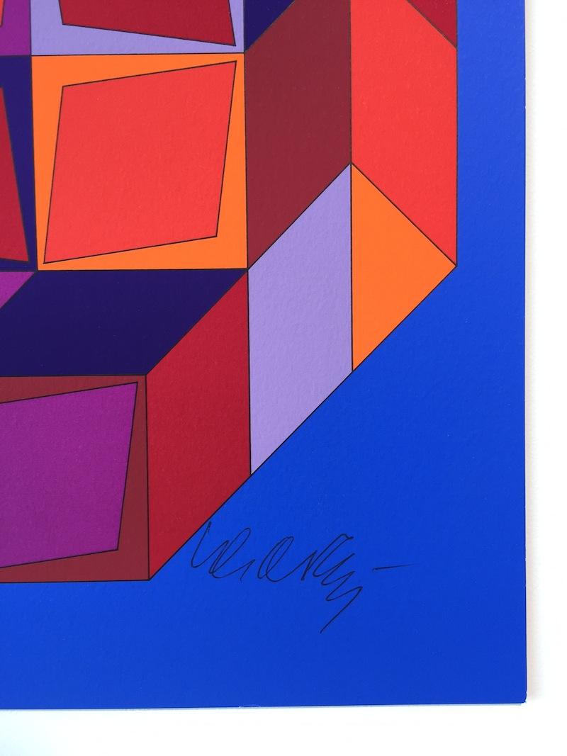 Sans titre #7 (bleu, rouge et violet) en vente 3