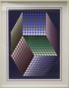 Untitled Abstract-Framed Serigraph, Signed by the Artist