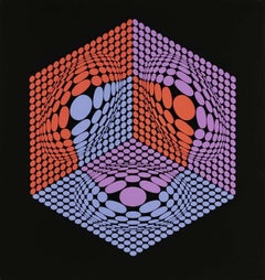 Untitled (Geometric Structure), Victor Vasarely