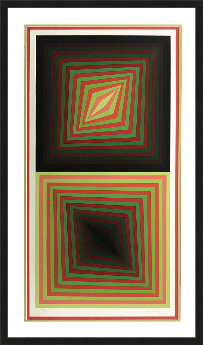 Victor Vasarely Abstract Print - USTEOK