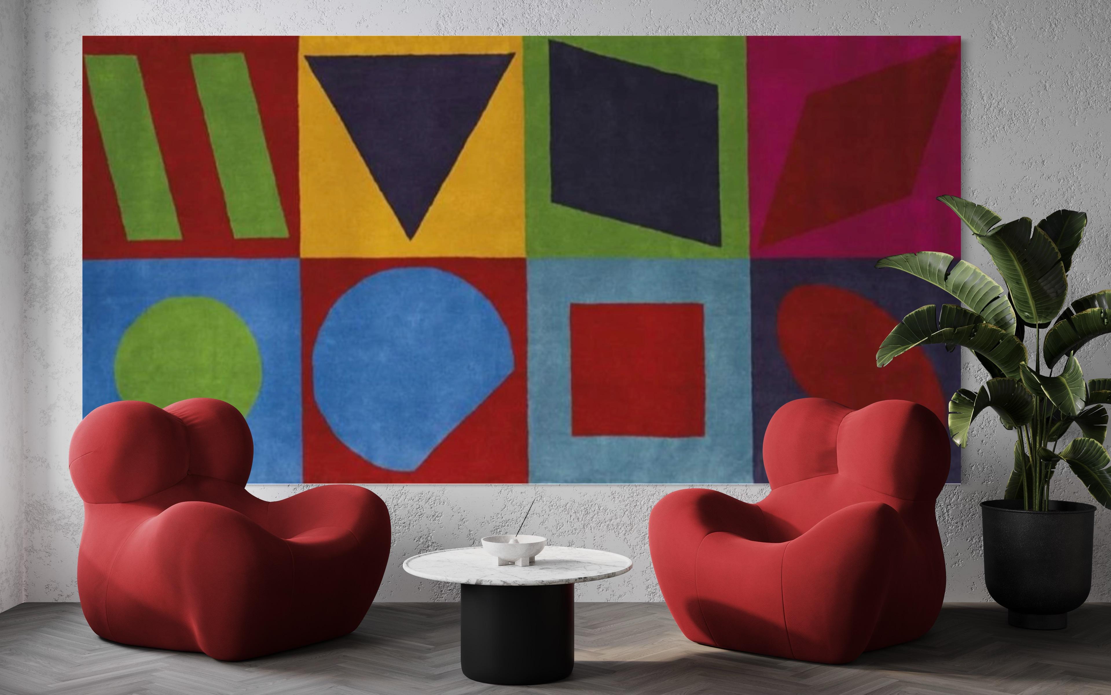 Victor Vasarely, 
Val Myta
Hand-knotted woven tapestry, 1975
Edition of 8
201 x 394 cm (79 1/8 x 155 1/8 in)
The artwork is offered unframed. 
Edition number might vary from what is shown in the pictures. 

Victor Vasarely was a French-Hungarian