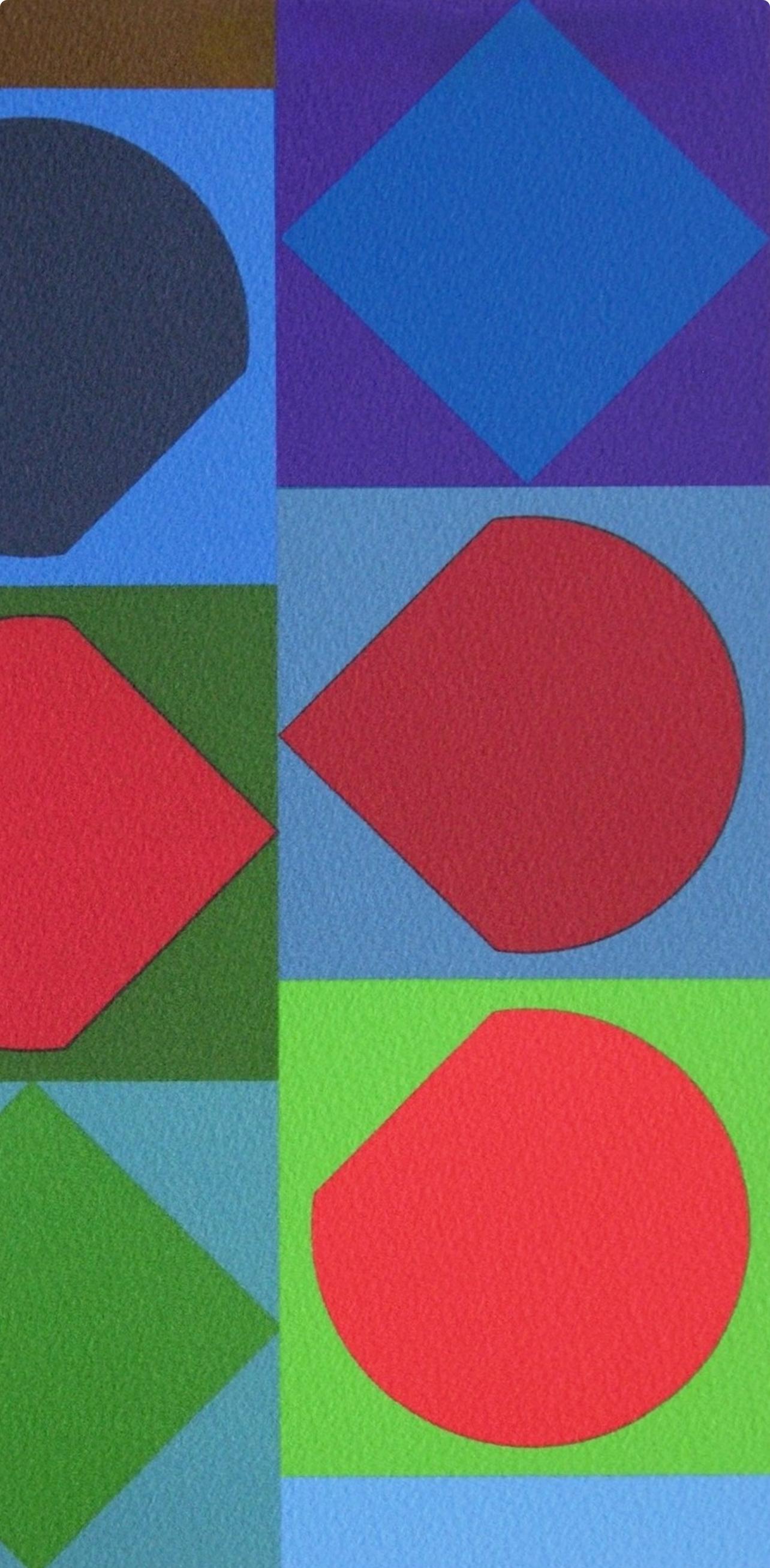 Vasarely, Beryll, Souvenirs et portraits d'artistes (after) - Modern Print by Victor Vasarely