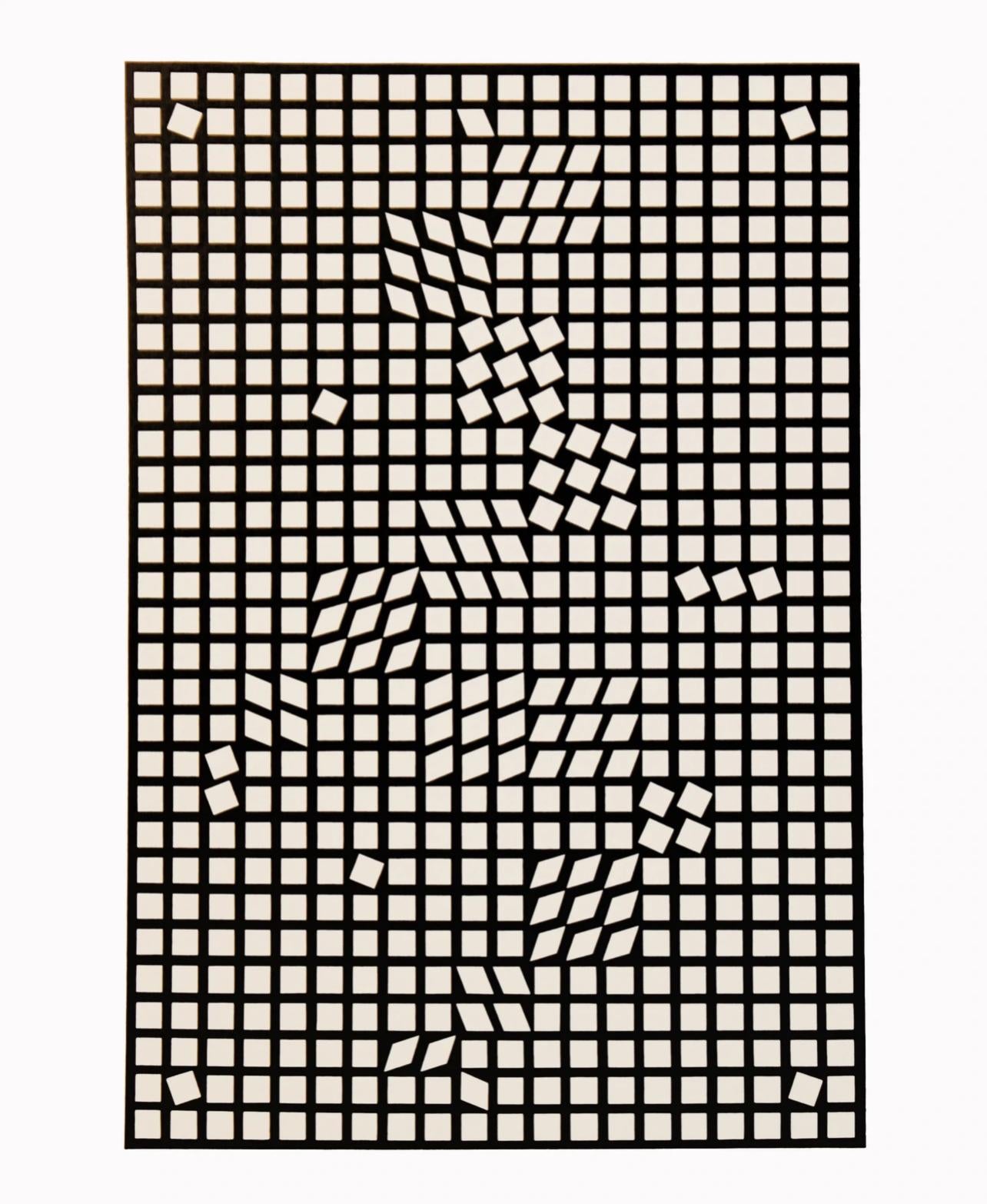 Vasarely, Composition, Corpusculaires (after) - Print by Victor Vasarely