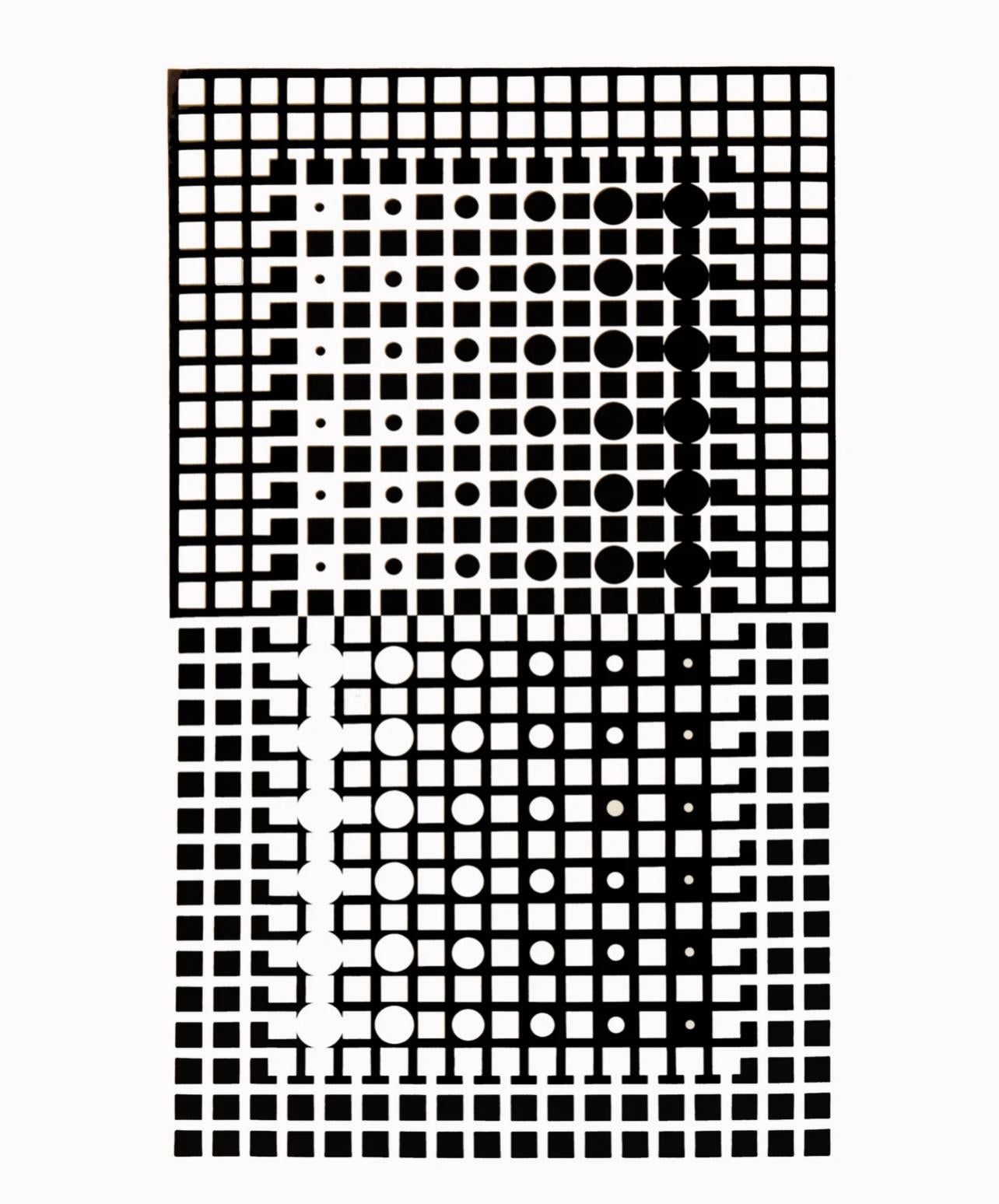 Vasarely, Composition, Corpusculaires (after) - Print by Victor Vasarely
