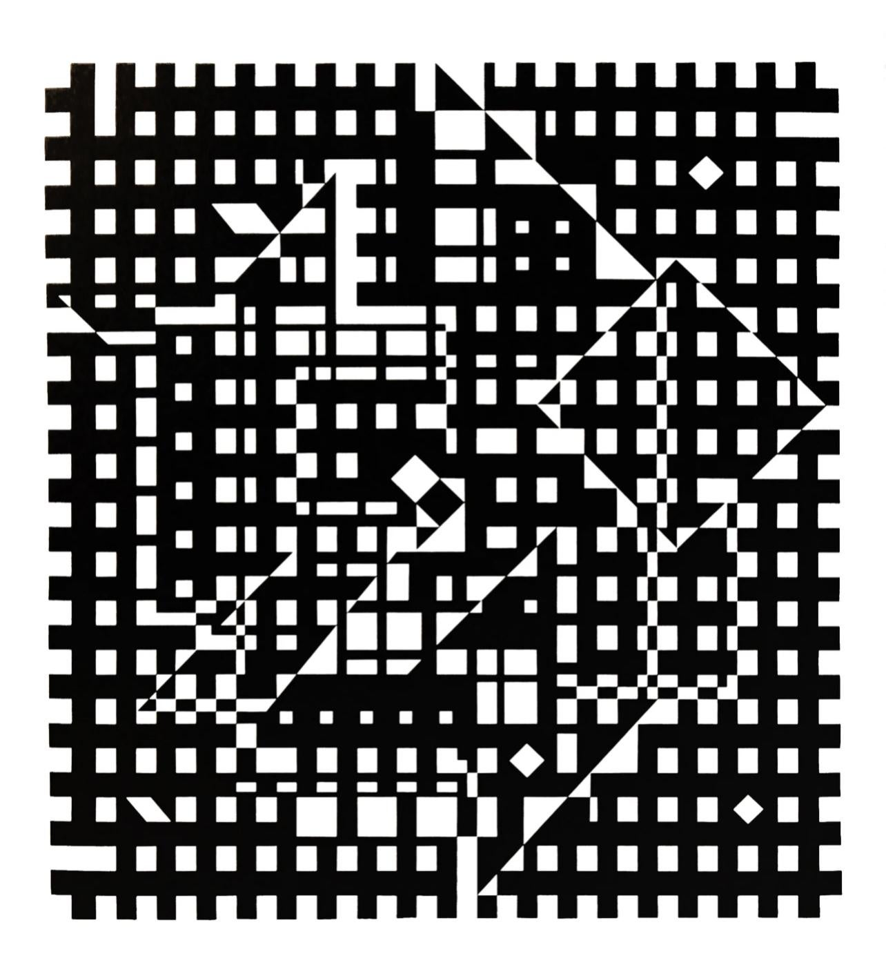 Vasarely, Composition, Croisées (after) - Print by Victor Vasarely