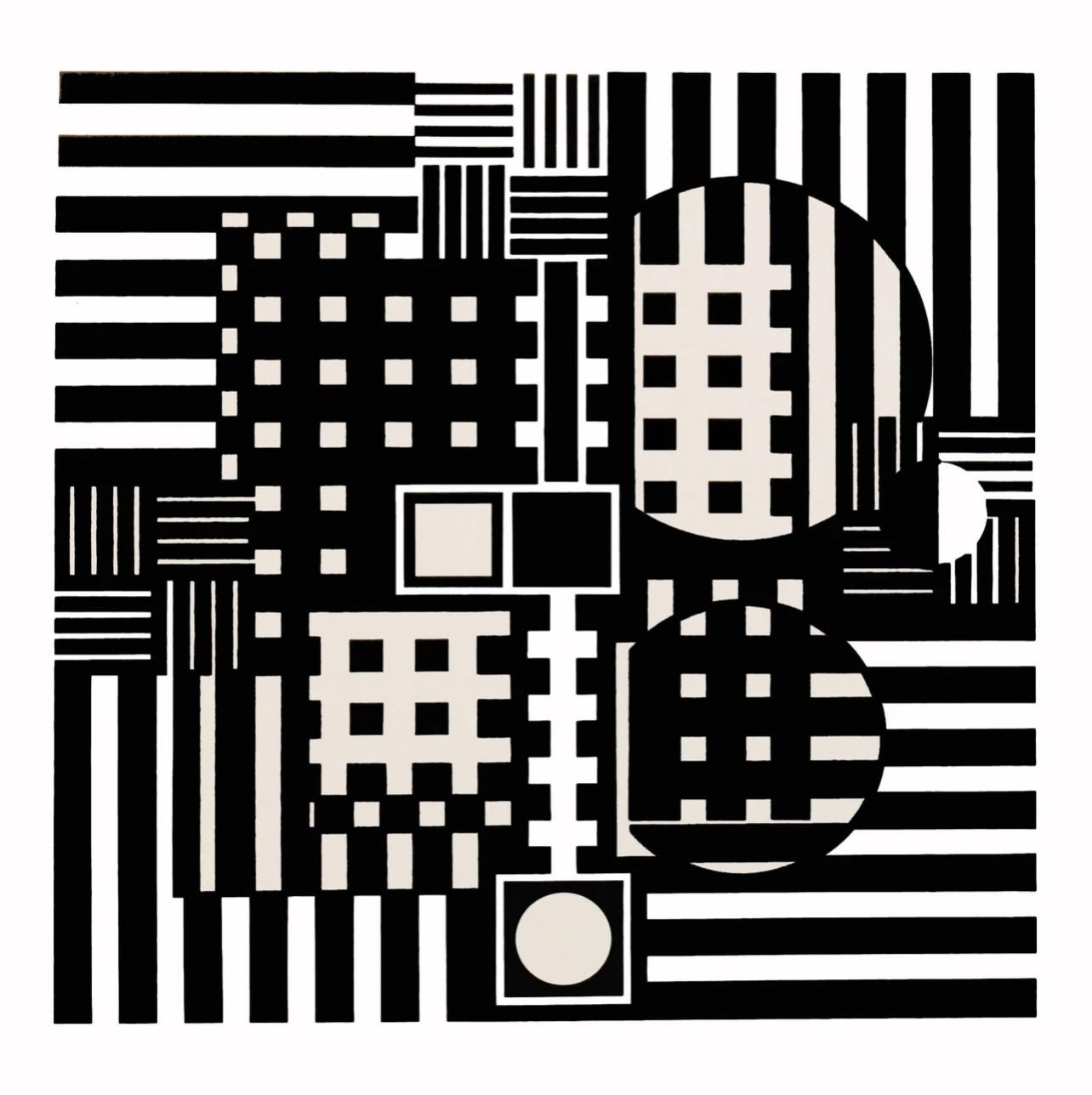 Vasarely, Composition, Croisées (after) - Print by Victor Vasarely
