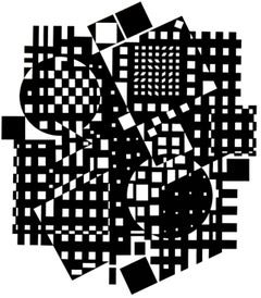 Vasarely, Komposition, Croisées (nach)