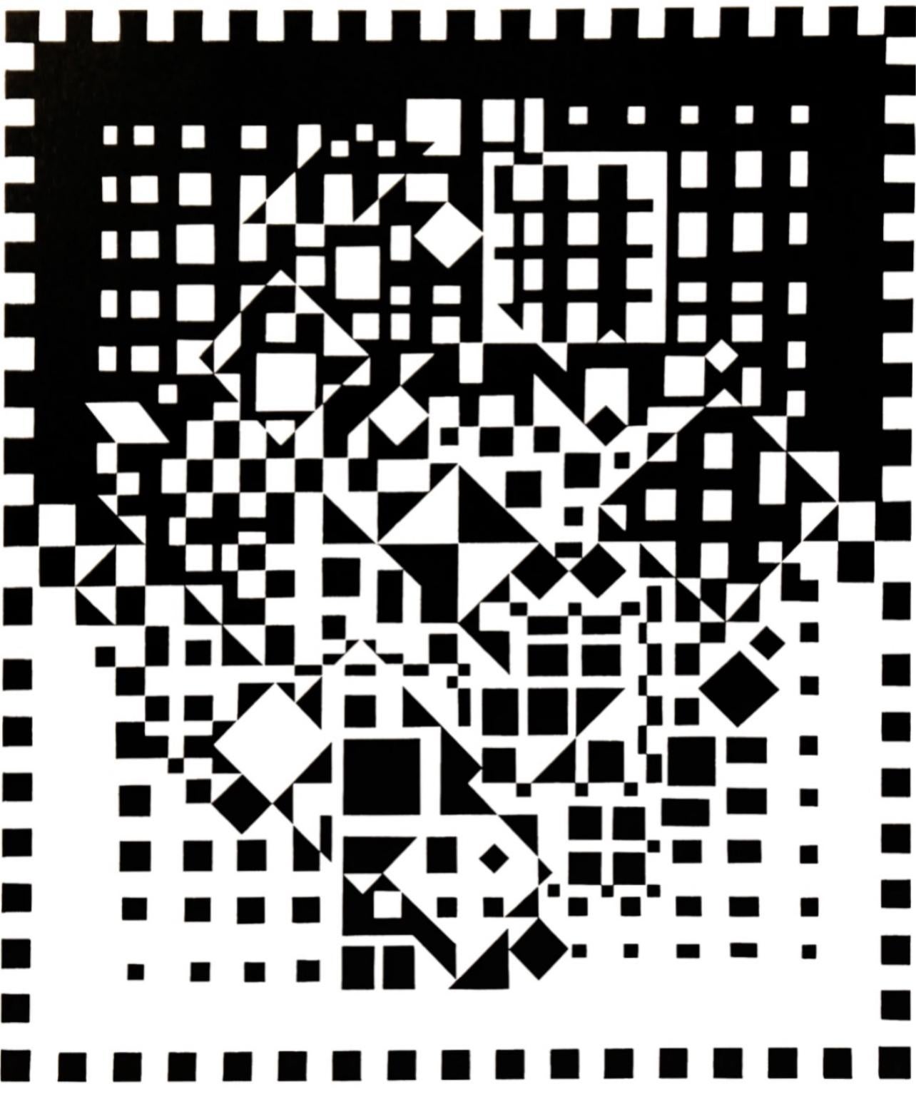 Vasarely, Komposition, Croisées (nach)
