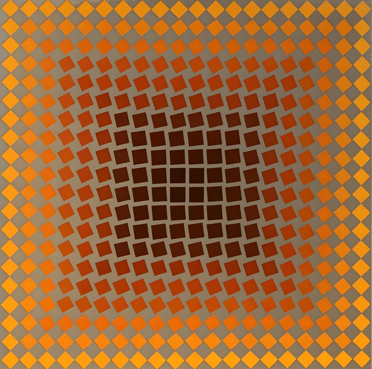 Vasarely, Composition, CTA 102 (after) - Print by Victor Vasarely