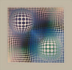 Vasarely, Komposition, Strukturen universelles du Damier (nach)