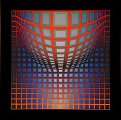 Vasarely, Composition, Structures universelles du Damier (after)