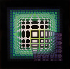 Vasarely, Composition, Structures universelles du Damier (après)