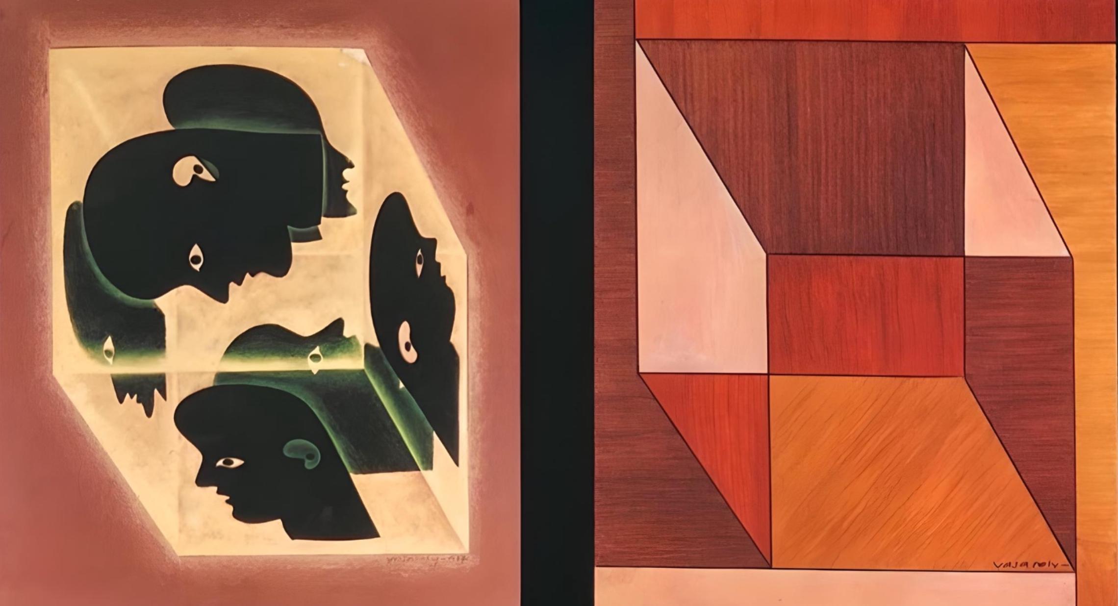 Vasarely, Composition, Graphismes III (d'après) - Print de Victor Vasarely