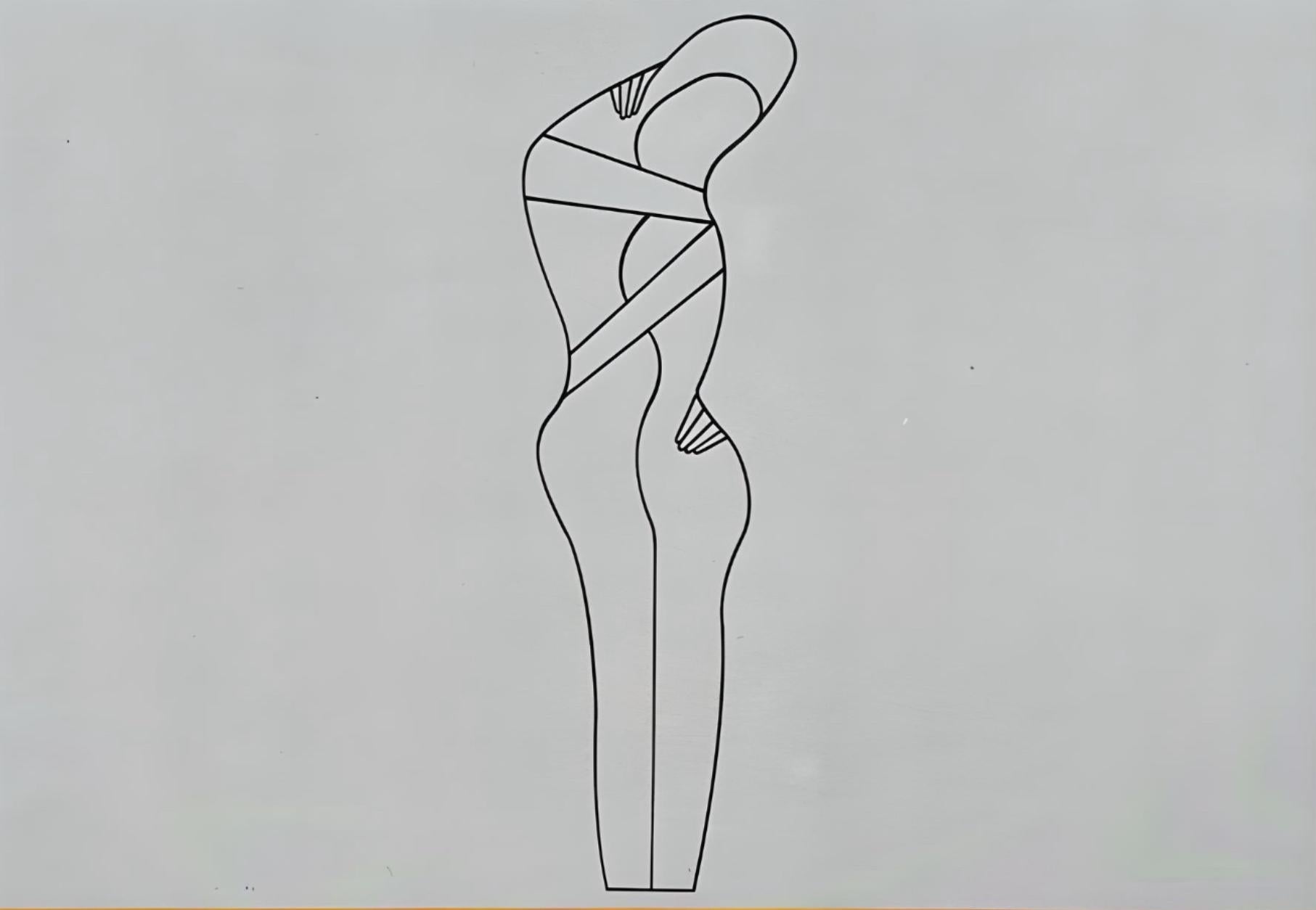 Vasarely, Composition, Graphismes III (d'après) - Op Art Print par Victor Vasarely