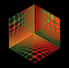 Vasarely, Composition, Structures universelles de l'Hexagone (après)