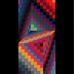 Vasarely, Komposition, Hommage à l'Hexagone (nach)