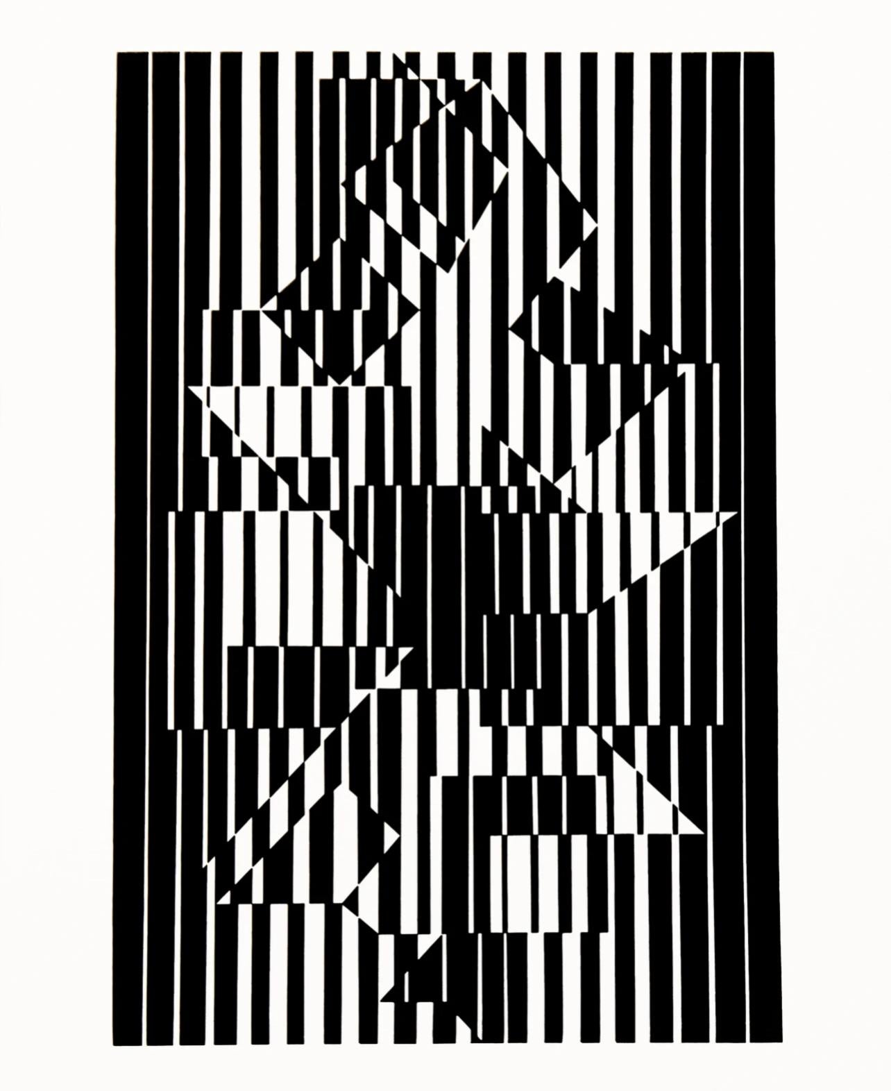 Vasarely, Composition, Linéaires (after) - Print by Victor Vasarely