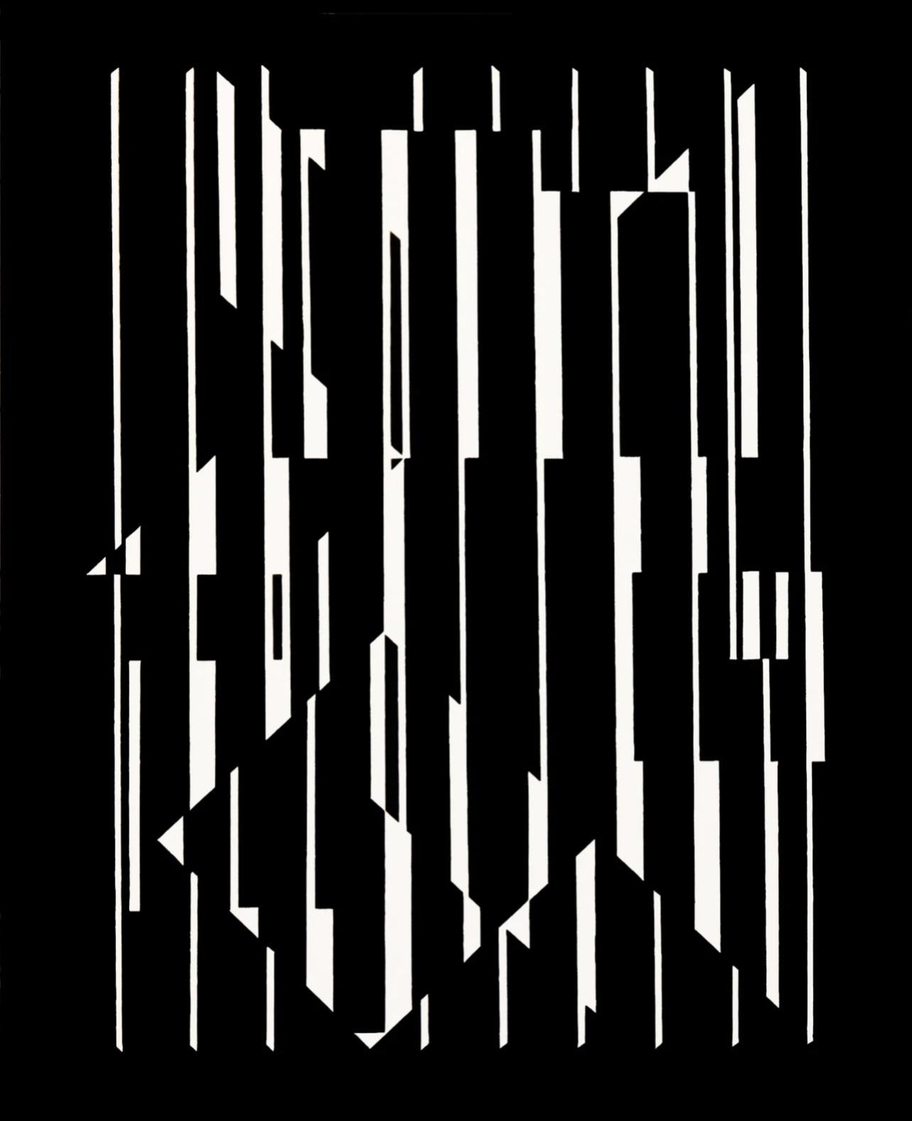 Vasarely, Composition, Linéaires (d'après)