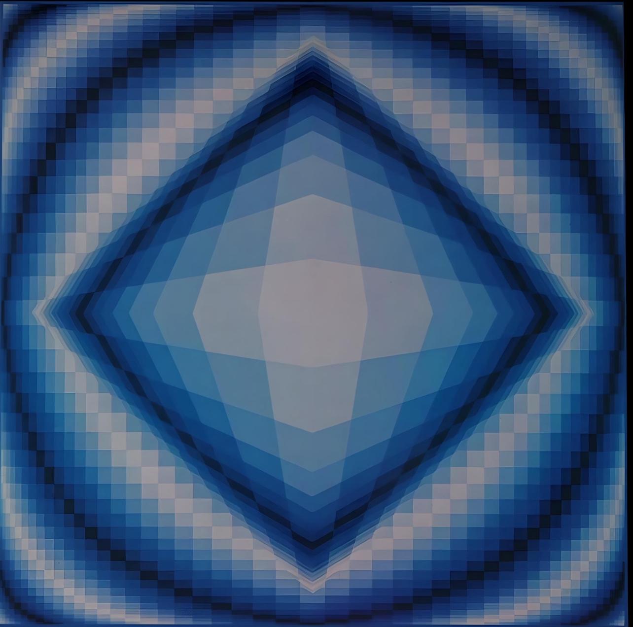 Vasarely, Composition, Structures universelles de l'Octogone (after) - Print by Victor Vasarely