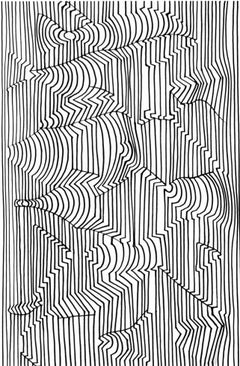Vasarely, Komposition, Ondulatoires (nach)