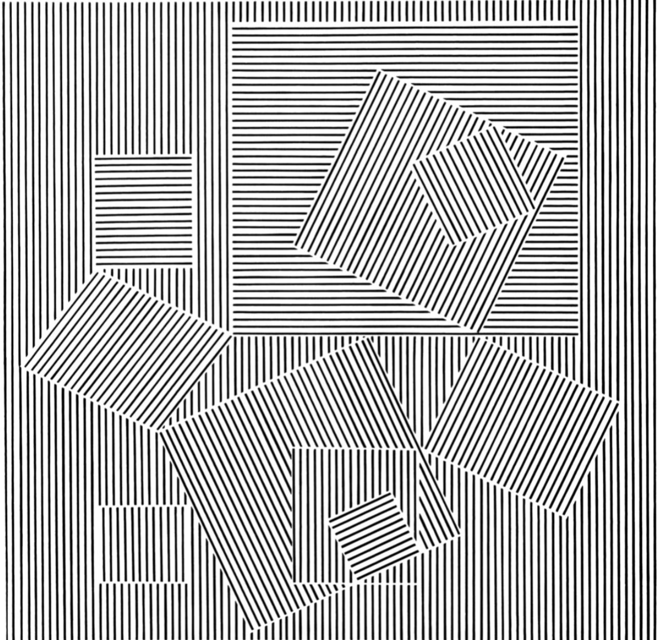 Vasarely, Composition, Ondulatoires (après)