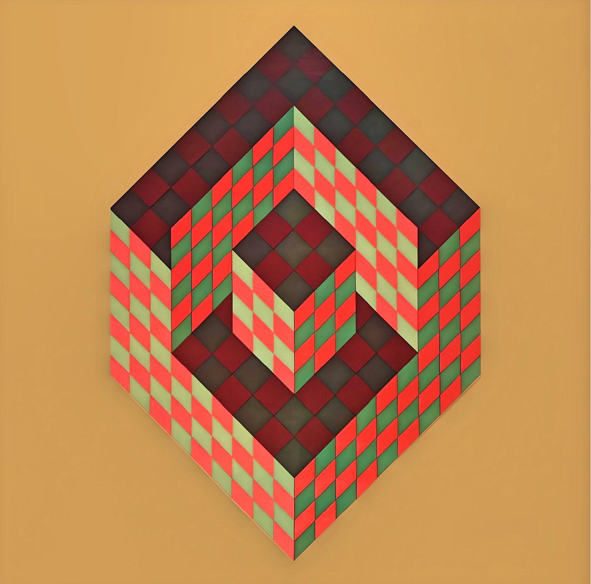 Vasarely, Komposition, Fortschritte (nach)