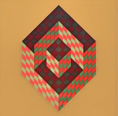 Vasarely, Composition, Progressions (après)