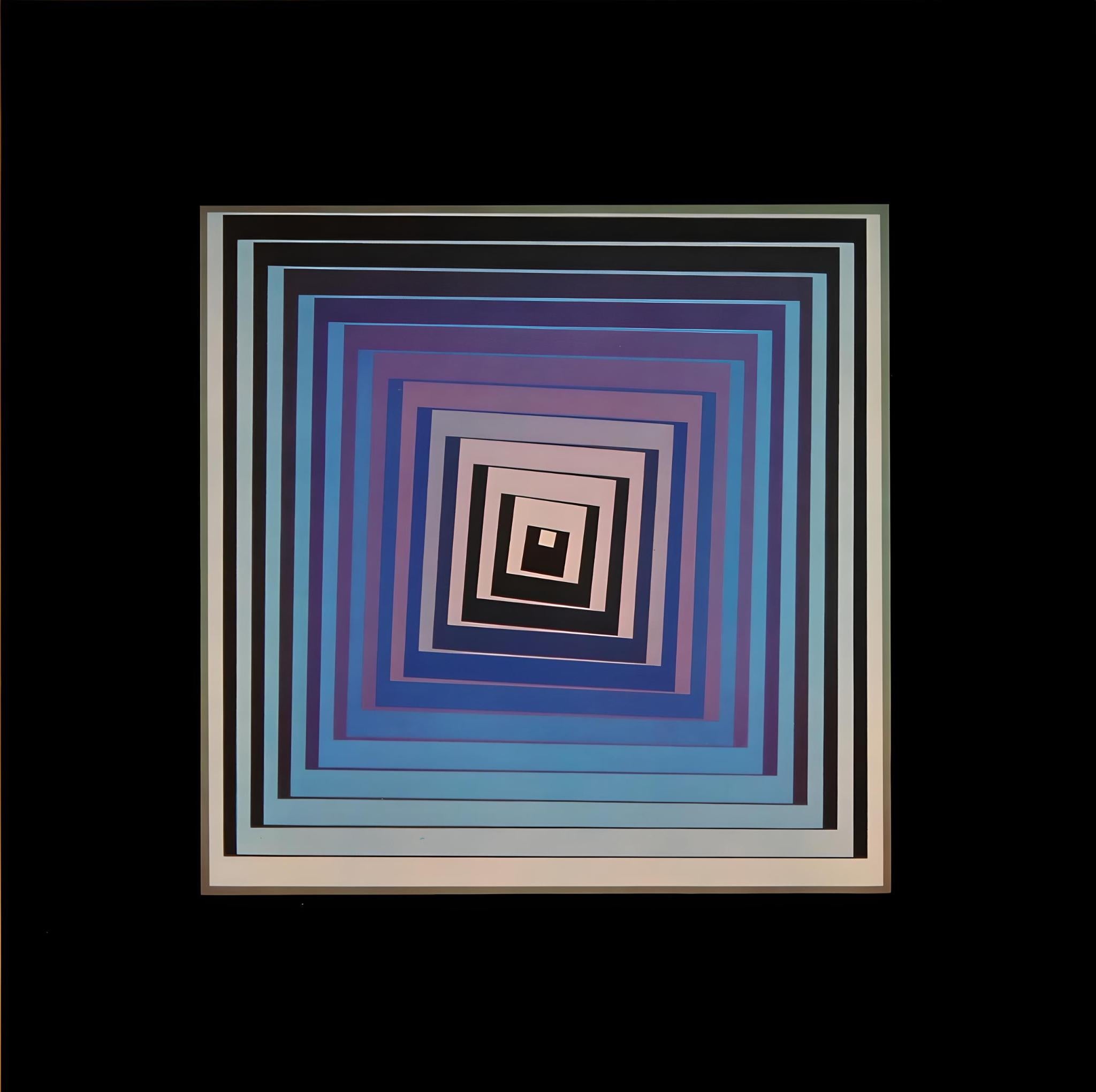 Victor Vasarely Abstract Print - Vasarely, Composition, VONAL (after)