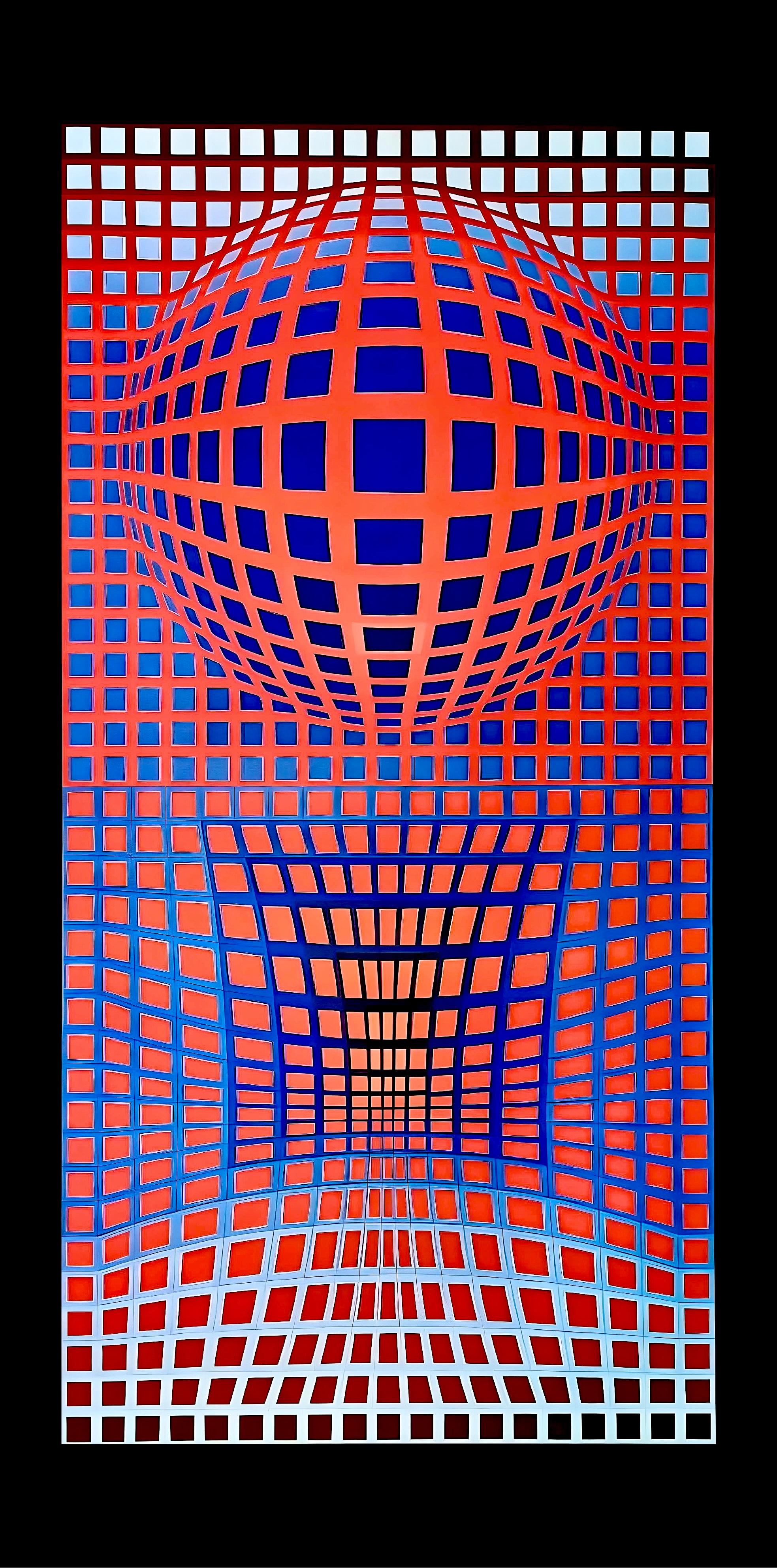 Victor Vasarely Abstract Print - Vasarely, VP - RB (after)