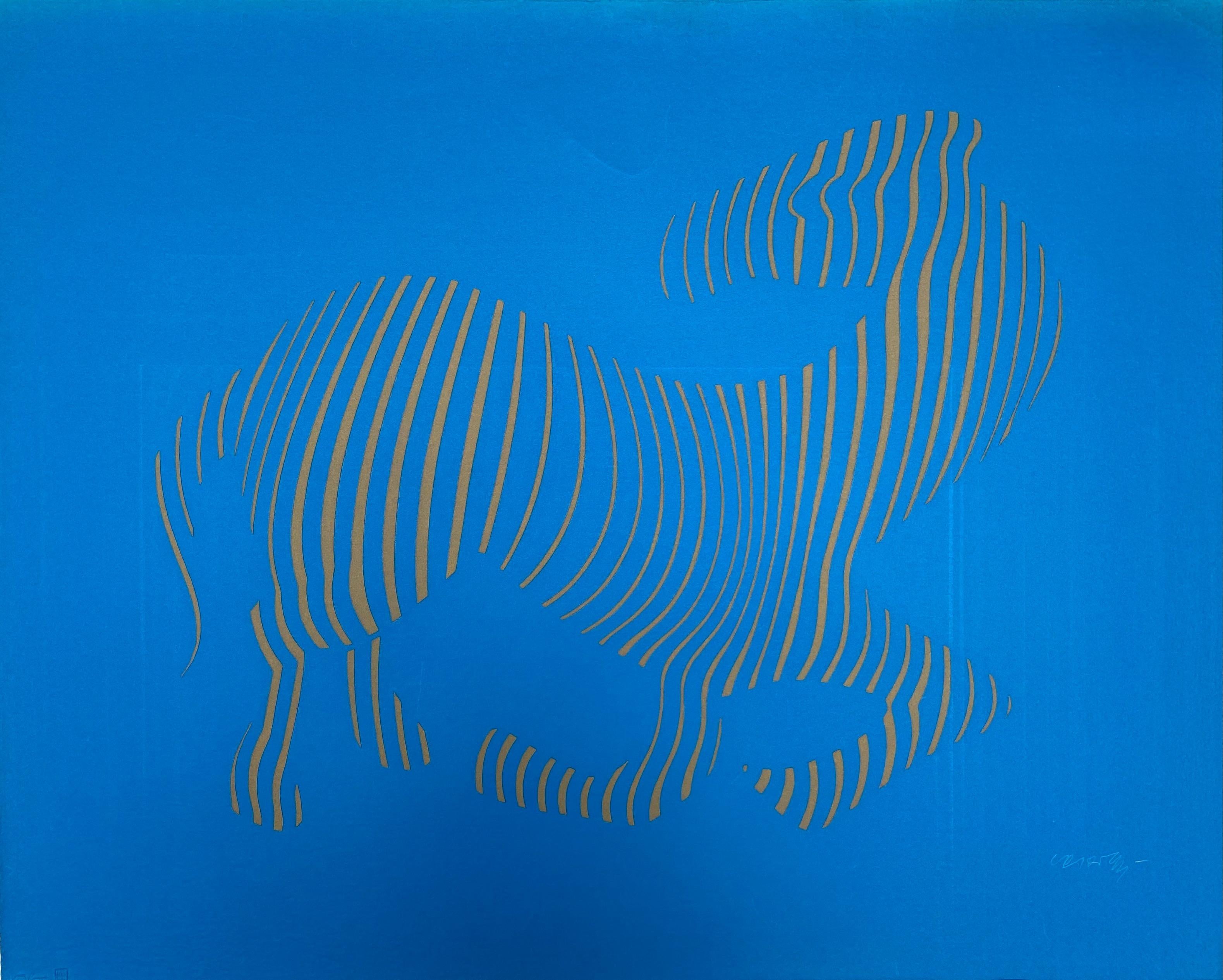 Vasarely - Zebra - 1989 - Print by Victor Vasarely